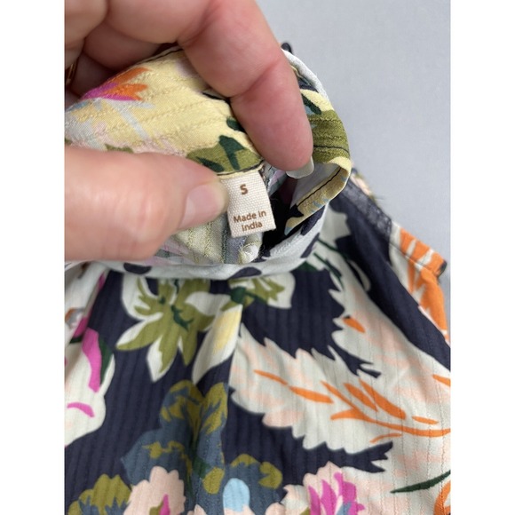 Soft Surroundings Women Shirt Small Floral Tropical Resort Beach Vacation Travel - Picture 5 of 8